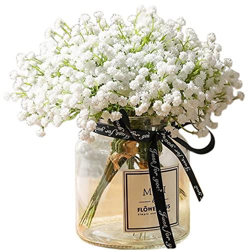 10pcs Babys Breath Artificial Fake Flowers Bouquet Gypsophila Bulk Flower in White for Wedding Crown Home Party Garden Decoration - Lasercutwraps Shop