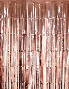 2Pcs 3.2 ft x 9.8 ft Metallic Tinsel Foil Fringe Curtains for Wedding Backdrop - Lasercutwraps Shop