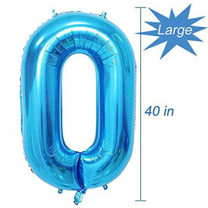 Blue Number 10 Balloon,40 Inch - Lasercutwraps Shop