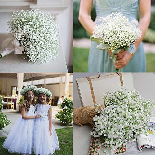 12 Pcs Babys Breath Artificial Flowers for Wedding Bouquet and Wedding Table Decoration - Lasercutwraps Shop