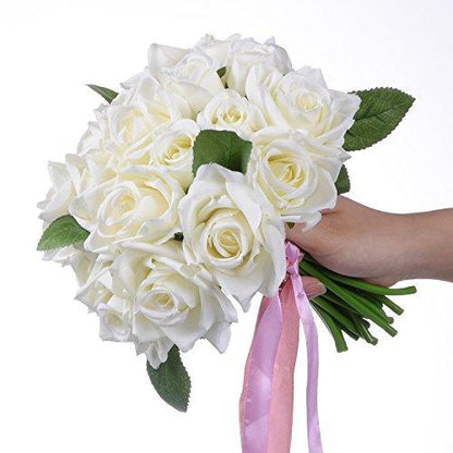 2pcs Artificial Flowers Rose Bouquet for Home Garden Party Wedding Table Decoration - Lasercutwraps Shop