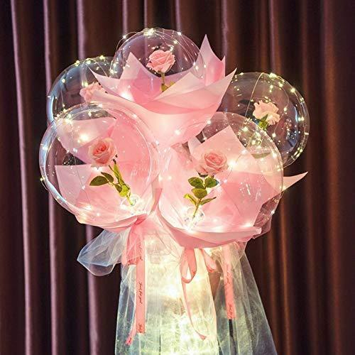 LED Luminous Balloon Flower Bouquet Flower In Balloon For Gift And Home Decoration - Lasercutwraps Shop