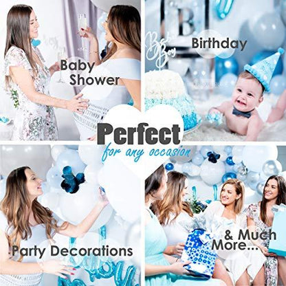 104PCS Baby Shower Decorations for Boy Party Decoration and Balloon Arch - Lasercutwraps Shop