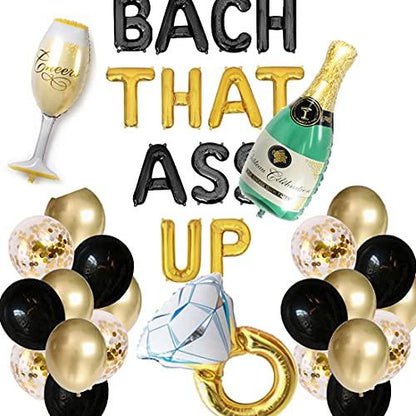 Bachelorette Party Bach That Balloon Banner Brunch Bridal Shower Party Decorations - Lasercutwraps Shop