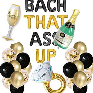 Bachelorette Party Bach That Balloon Banner Brunch Bridal Shower Party Decorations - Lasercutwraps Shop