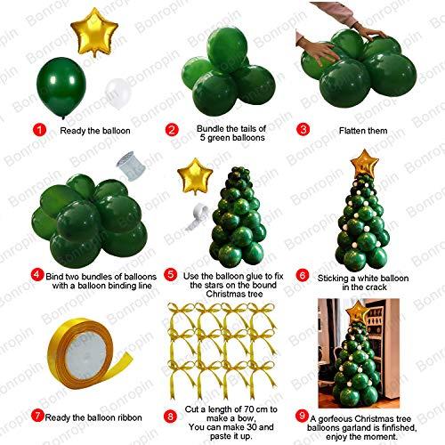 96 Pieces Christmas Balloon Garland Arch kit for Christmas Party Decorations - Lasercutwraps Shop