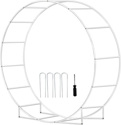 Wedding Arches for Ceremony Wedding Arch Circle Backdrop Stand Round Backdrop Stand Balloon Arch Stand Circle Balloon Arch Frame - Lasercutwraps Shop