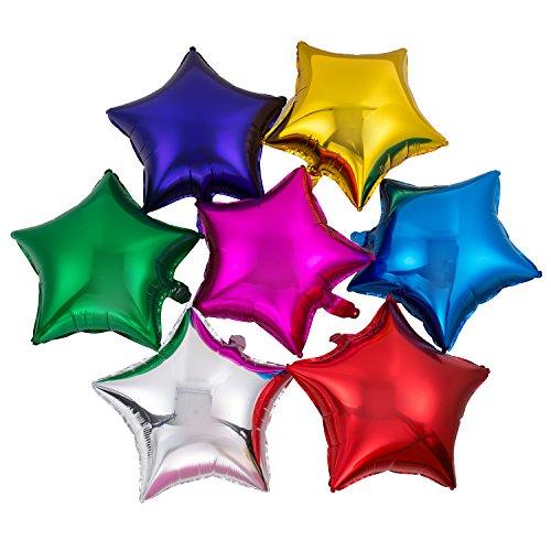 50pcs/lot Star Shape Foil Mylar Helium Ballon 18" Balloon Birthday Party Decoration Foil Balloons - Lasercutwraps Shop