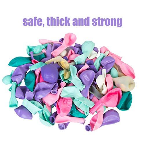 202Pcs Unicorn Birthday Balloons Arch Garland Kit, Confetti Latex Foil Purple Pink Balloons with Happy Birthday Banner - Lasercutwraps Shop