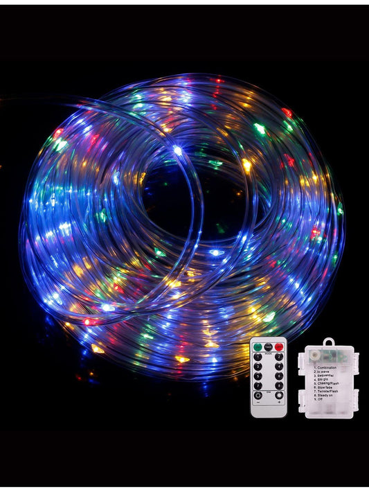 46FT 8 Modes 120 LED String Lights Outdoor Waterproof Fairy Lights Dimmable/Timer with Remote - Lasercutwraps Shop