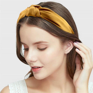 Satin Top Knot Women's Headband, Satin Knotted Headband, Mother's Day Gift - Lasercutwraps Shop