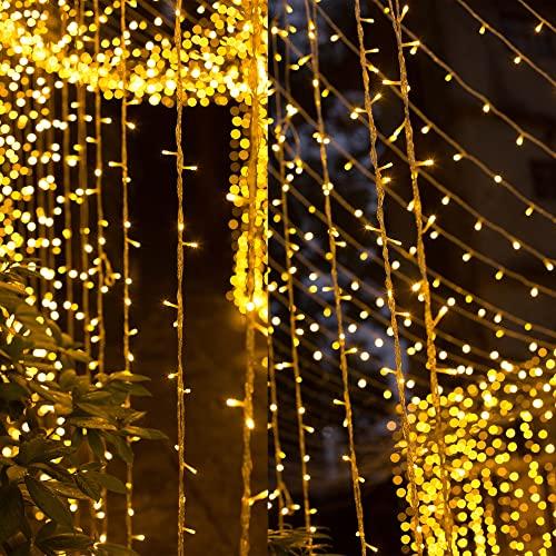 300 LED Window Curtain String Light Wedding Party Home Garden Outdoor Wall Decorations - Lasercutwraps Shop