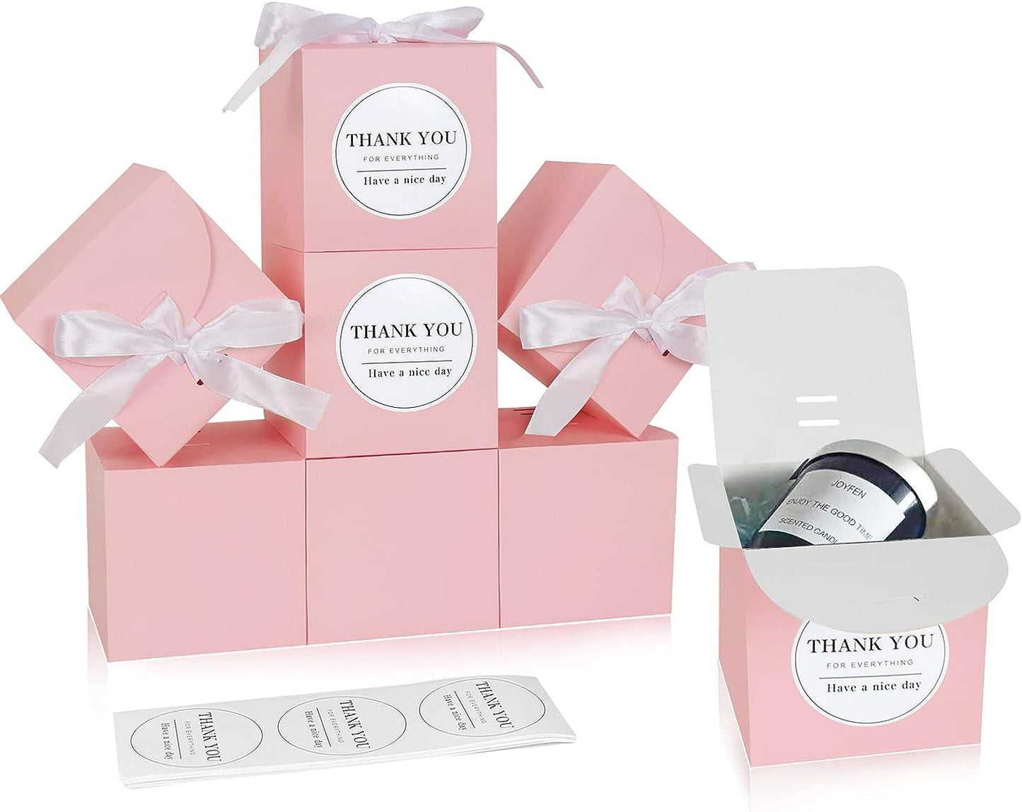 4x4x4 inches 30 Pack Paper Gift Boxes with Lids for Gifts, Crafting, Wedding Party Favor, Cupcake Boxes - Lasercutwraps Shop