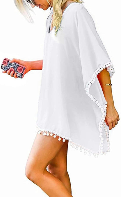 Chalier Bathing Suit Coverups for Women Chiffon Swimwear Bikini Swimsuit Beach Cover Ups - Lasercutwraps Shop