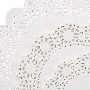150 Pack Round Lace Paper Doilies for Food, Cake, Crafts, 3 Assorted Sizes (White, 6.5, 8.5, and 10.5 Inch) - Lasercutwraps Shop