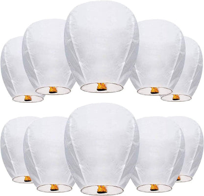 Sky Lanterns Paper Lanterns Wishing Chinese Lanterns for Wedding Send off Party Celebrations Event and Festival - Lasercutwraps Shop