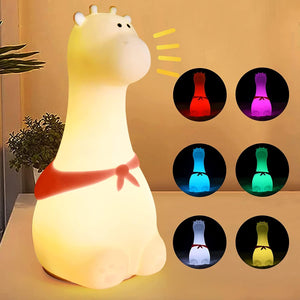 Cute Night Light, Cat Lamp USB Rechargeable Silicone Gifts - Lasercutwraps Shop
