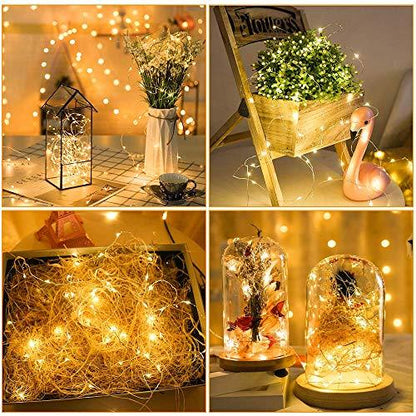 16 Pack Fairy Lights Battery Operated 10ft 30 LED Mini String Lights Waterproof Copper Wire Firefly Starry Lights - Lasercutwraps Shop