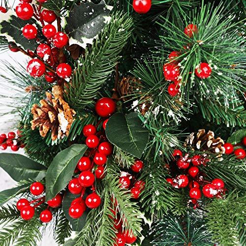 12 Pack Christmas Artificial Berry Twigs for Christmas Tree Decoration - Lasercutwraps Shop