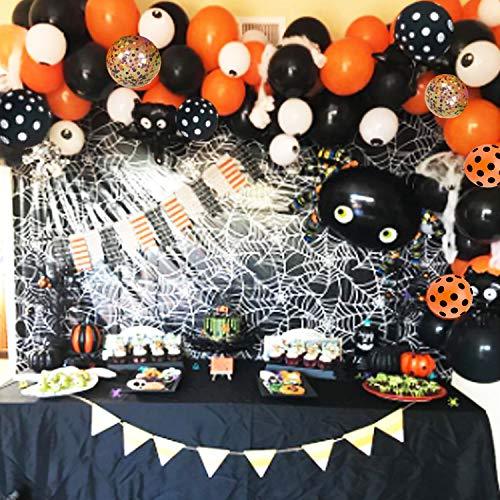 121 Pack Halloween Balloon Arch Garland Kitwith Mylar Spider Balloon for Kids Halloween Theme Party - Lasercutwraps Shop