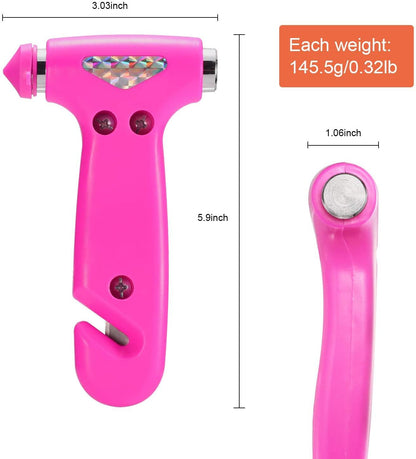 Car Safety Hammer Gift for Women, Three-in-One Emergency Escape Tool with Window Breaker and Seat Belt Cutter, Escape Hammer - Lasercutwraps Shop