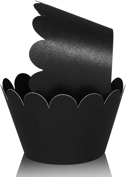 Set of 100 Artistic Bake Cake Cups Filigree Little Vine Lace Laser Cut Cupcake Wrapper Liner Baking Cup Muffin CaseTrays for Wedding Birthday Party Decoration - Lasercutwraps Shop