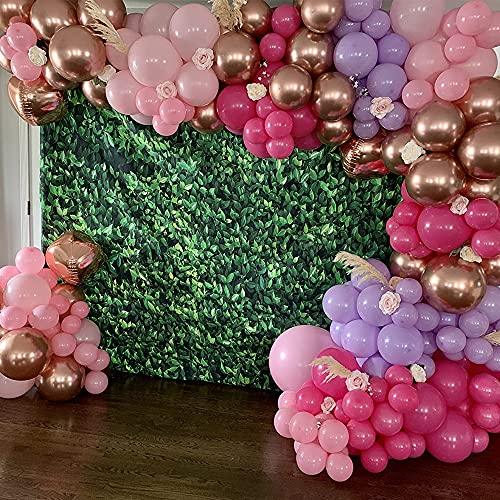 140Pcs Hot Pink Balloon Garland Arch for Birthday Wedding Party Balloons Decorations - Lasercutwraps Shop