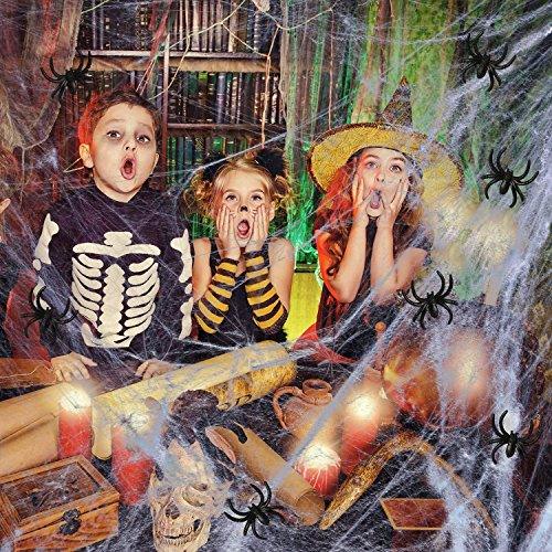 900 sqft Spider Webs Halloween Decorations Bonus with 30 Fake Spiders, Super Stretch Cobwebs for Halloween Indoor and Outdoor Party Supplies - Lasercutwraps Shop