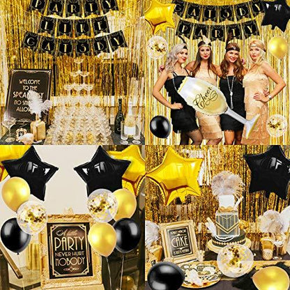 Gatsby Party Decorations Set of 29 Party Like Gatsby Banner Birthday Decor Kit - Lasercutwraps Shop