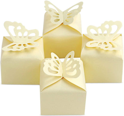 50pcs Butterfly Favor Boxes Girl Baby Shower Butterfly Candy Box Favor Box - Lasercutwraps Shop