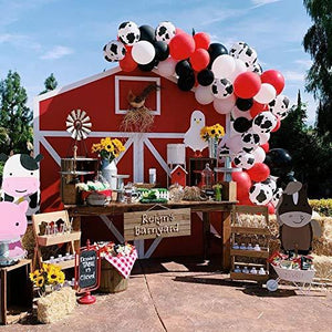 105pcs Cow Printed Balloon Garland Arch Kit for Farm Birthday Party Decorations - Lasercutwraps Shop