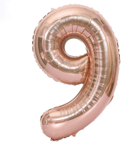 Rose Gold Number 1 Balloon, 40 Inch - Lasercutwraps Shop