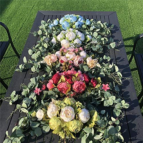 Wedding Arch Flowers, 30 Inch Rustic Artificial Floral Swag for Wedding Decoration - Lasercutwraps Shop