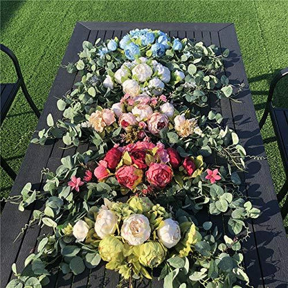 Wedding Arch Flowers, 30 Inch Rustic Artificial Floral Swag for Wedding Decoration - Lasercutwraps Shop