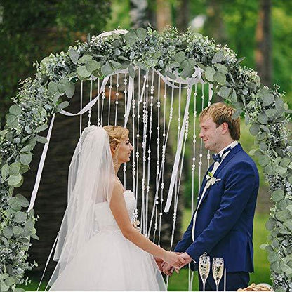 6inch Artificial Faux Eucalyptus Leaves Greenery Garland Wedding Arch Swag Backdrop - Lasercutwraps Shop