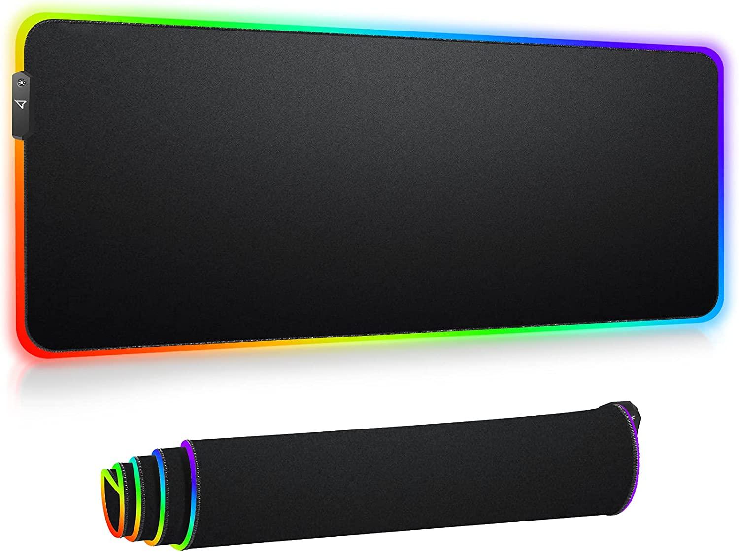 RGB Gaming Mouse Pad - Large Extended 13 Lighting Mode LED Soft Mouse Pad - Lasercutwraps Shop