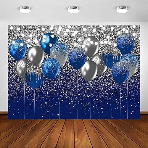 Royal Blue Glitter Backdrop for Birthday Wedding Prom Graduation Photography Background Party Glitter Blue Backdrop - Lasercutwraps Shop