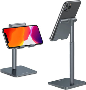 Adjustable Angle Height Desk Phone Dock Holder for iPhone SE 2/11 / 11 Pro/XS Max/XR, Samsung Galaxy - Lasercutwraps Shop