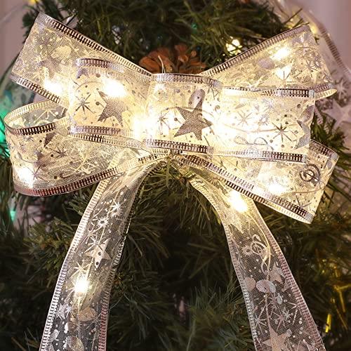 Christmas Ribbon Lights for New Year Party Weddings Christmas Tree Decorations - Lasercutwraps Shop
