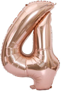 Rose Gold Number 1 Balloon, 40 Inch - Lasercutwraps Shop