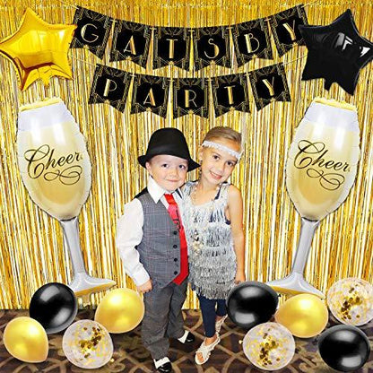 Gatsby Party Decorations Set of 29 Party Like Gatsby Banner Birthday Decor Kit - Lasercutwraps Shop