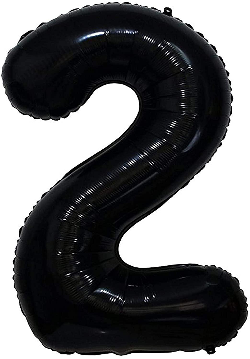 Black Number 1 Balloon, 40 Inch - Lasercutwraps Shop