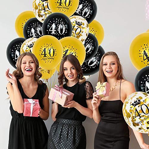 40 Birthday Decorations For Men And Women, Black Gold Party Decorations 40th Sign Poster Black Gold Balloons 40th Birthday Women Birthday Decoration 40 Birthday Decorations For Men And Women, Black Gold Party Decorations 40th Sign Poster Black Gold Balloons 40th Birthday Women Birthday Decoration