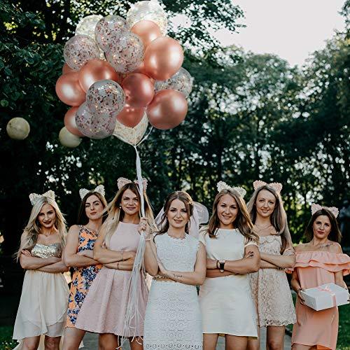 New 60 PACK Rose Gold Balloons + Confetti Balloons w/ Ribbon | Rosegol Lasercutwraps Shop New 60 PACK Rose Gold Balloons + Confetti Balloons w/ Ribbon | Rosegol Lasercutwraps Shop
