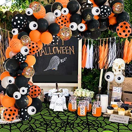 121 Pack Halloween Balloon Arch Garland Kitwith Mylar Spider Balloon for Kids Halloween Theme Party - Lasercutwraps Shop