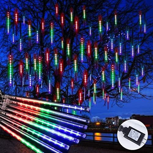 LED Snowfall Lights, Waterproof Meteor Christmas Lights, Hanging Falling Rain Lights - Lasercutwraps Shop