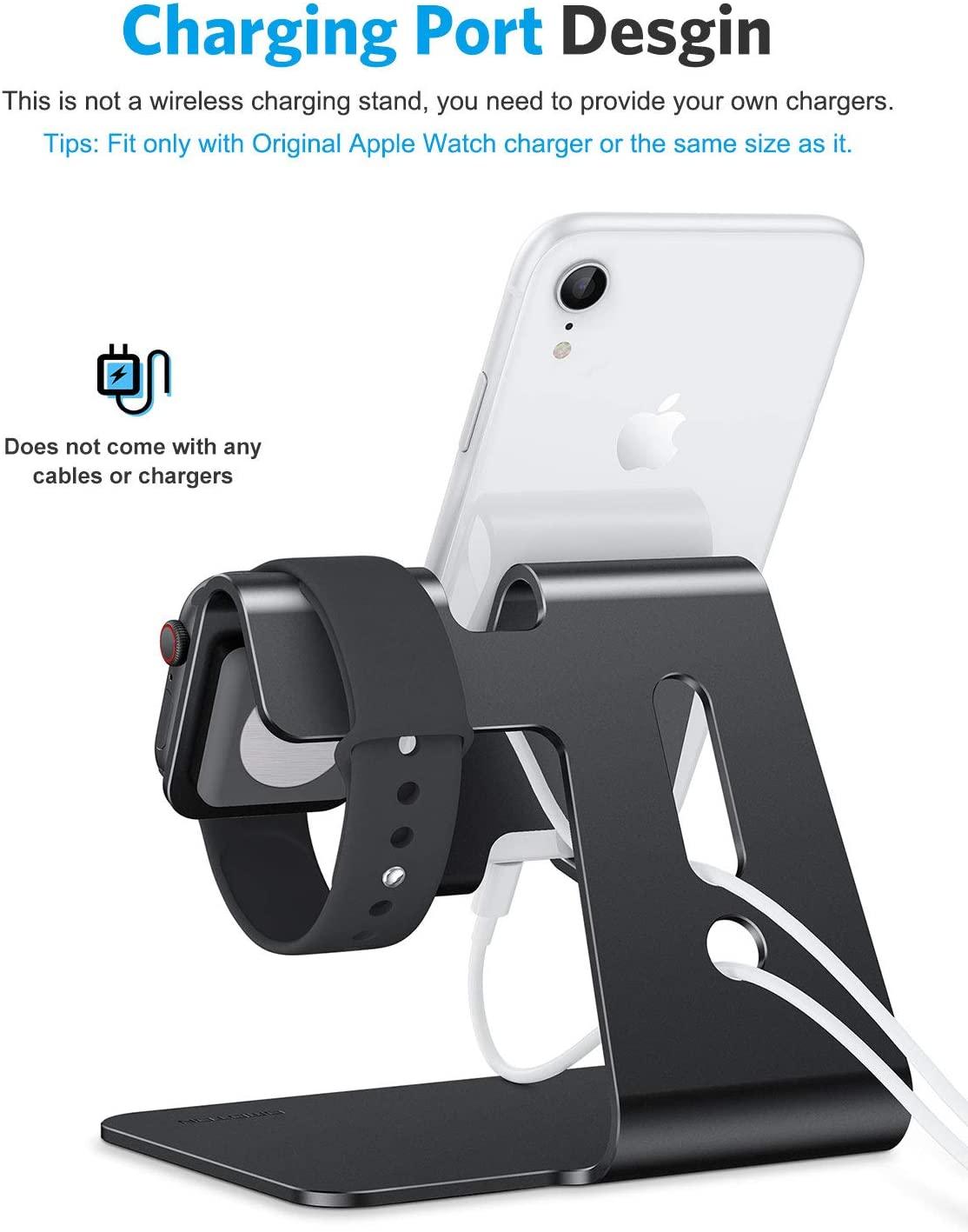 2 in 1 Universal Desktop Stand Holder for iPhone and Apple Watch - Lasercutwraps Shop