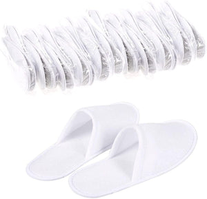 Non-Slip Disposable Slippers, Closed Toe for Hotel Guest and Spa (24 Pairs) - Lasercutwraps Shop