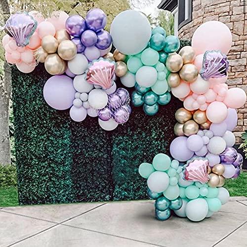 150pcs Mermaid Tail Balloon Garland Arch Kit for Girl Birthday Party Decorations - Lasercutwraps Shop