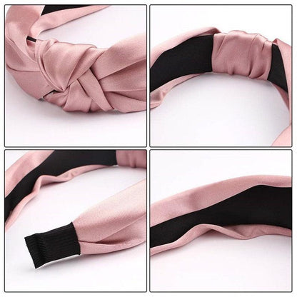 Satin Top Knot Women's Headband, Satin Knotted Headband, Mother's Day Gift - Lasercutwraps Shop